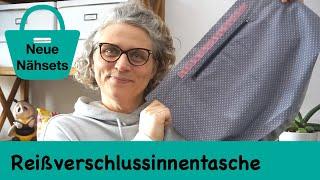 Reißverschlussinnentasche nähen und neue Stoffsets