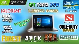 GT 720M 2GB Laptop Tested 9 Games (2024) // Still Worth and Playable with Laptop? || Lenovo G400S