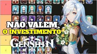 PERSONAGENS QUE NÃO VALEM A PENA O INVESTIMENTO!!! GENSHIN IMPACT