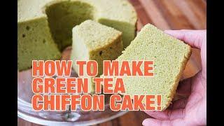 How to Make Green Tea Chiffon Cake!