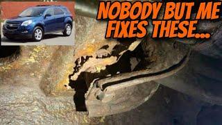 Chevy Equinox Rusted out Trailing Arm Rusted Frame (Tell me if you like my FUNNY AF jingle!)