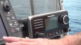 Csf 31 06 Raymarine fishfinder & radio for safety.