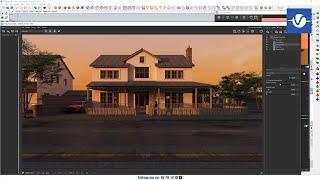 Golden Hour in V-Ray 6 for SketchUp | Sketchup vray