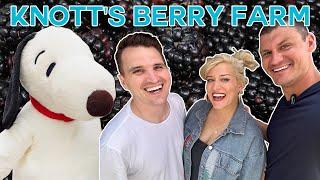 Our FIRST VISIT To Knott's Berry Farm & Now We’re OBSESSED | Roller Coasters, Snoopy, Fried Chicken