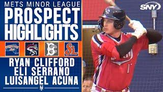 Mets prospects Ryan Clifford, Eli Serrano and Luisangel Acuna come out swinging on Saturday | SNY