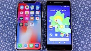 iPhone X vs Pixel 2 Speed Test!