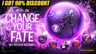 Change Your Fate Event Up To 90% Discount Free Fire l Change Your Fate Event Free Fire Today