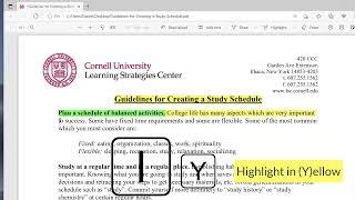 How to Highlight PDF in Microsoft Edge with a Shortcut @MicrosoftWindows