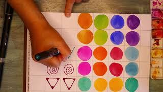 Make your own memory game with colors and shapes!