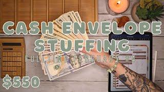 $550 Cash Envelope Stuffing | Sinking Funds & Savings | 23 Year Old Budgets