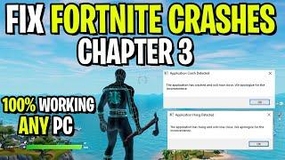 How To Fix Crashing/Freezing In Fortnite Chapter 3! (Application Hang Detected)