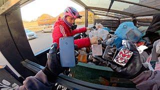 Как я зарабатываю лазая по мусоркам ? Dumpster Diving RUSSIA #96