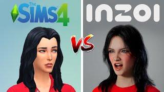 SIMS 4 vs INZOI : Create a Character