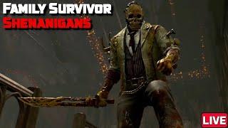 Dead by Daylight - Late Nite Family Survivor Shenanigans (LIVE)