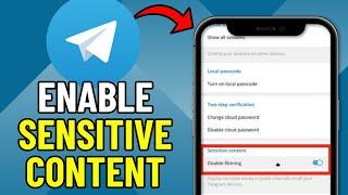 How To Enable Sensitive Content on Telegram 2024 (Android\IOS)