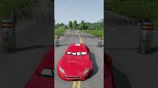 Cars vs Chained Bollard – BeamNG.Drive