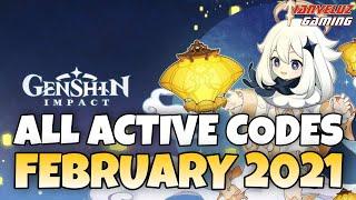 ALL Active CODES Genshin Impact | Redeem CODES February 2021