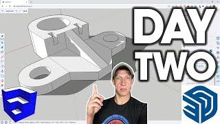 Learn SketchUp in 30 Days DAY 2 - The CAD Fitting!
