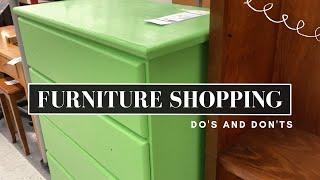 Thrift With Me For Furniture To Flip! | The Do's and Don'ts of Shopping for Used Furniture