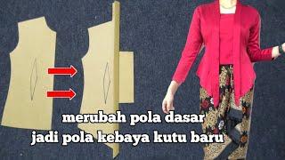 membuat pola kebaya kutu baru