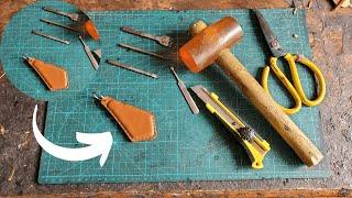 How to make handmade leather keychain