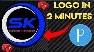 How to make Professional logo for youtube channel in Pixellab | Youtube Logo Kaise bnaye