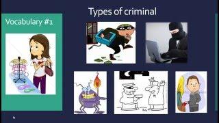 Vocab Lesson Criminals and Crime