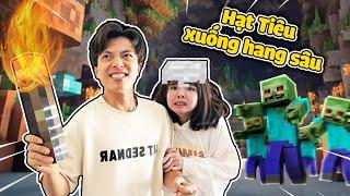 Mister Vịt dạy Hạt Tiêu Play chơi Minecraft (Tập 4): Lần đầu xuống HANG TỐI đáng sợ !