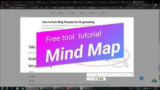 How To Do a Mind Map for Your Blog with Free Tools: Tutorial