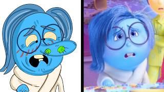 puberty alarm scene | INSIDE OUT 2  (2024) drawing memes