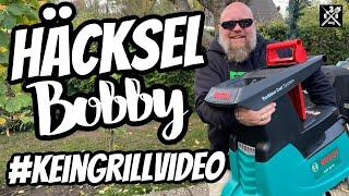 #GartenBobby Bosch Leise Häcksler AXT 25 TC Unboxing und Test - 030 BBQ