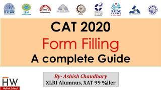 CAT 2020 Form Filling || Step by step registration guide || Halfwit School