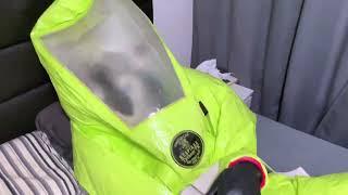 Fursuit + Hazmat suit