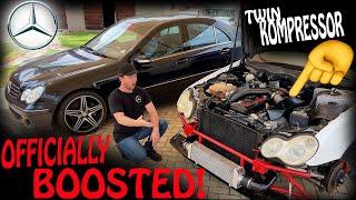 Twin-SUPERCHARGED Mercedes W203 Is OFFICIALLY BOOSTED!! Building Custom ByPass Valve