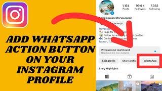 How To Add WhatsApp Action Button On Instagram Profile