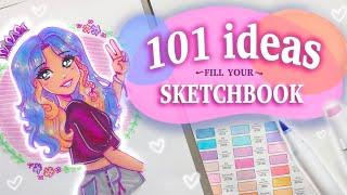  101 ideas to fill your sketchbook 