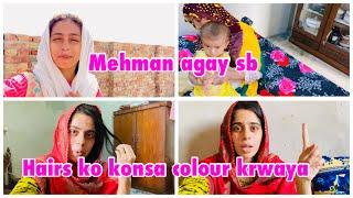 Mehman agay sb | hairs ko konsa colour krwaya 