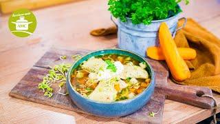 Schnelle Maultaschensuppe