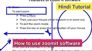 How to Use Zoomit Software | How to Use Zoom It Software in Computer | Zoomit Tutorial Hindi