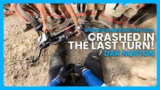 GoPro: CRASHED In The Last Turn - Dak Norton - 2024 Downhill MTB World Championships