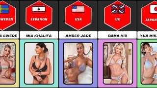 Pornstars From Different Countries | Hottest Porn Actress Around The World