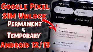 NEW! Google Pixel 3 to 7pro SIM Card isn't Supported Network Unlock  any Carrier FREE  2023