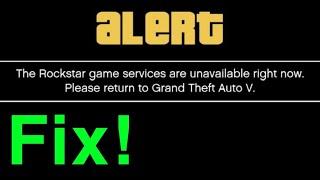 GTA 5 Online The Rockstar game services are unavailable right now HOW TO FIX!