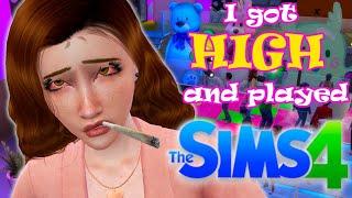 I GOT HIGH AND PLAYED THE SIMS 4! // Getting high with my Simself with Basemental drugs