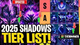 2025 ULTIMATE SHADOWS TIER LIST! - Solo Leveling Arise