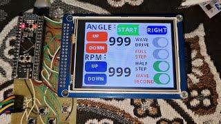 STEPPER MOTOR STM32 ILI9341 16 BIT STM32F401 GUI