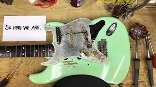 Eric Tessmer - Workbench Cam - Strat Bridge Pickup Swap & Treble Bleed Delete