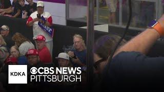 Man taken into police custody during Trump rally in Johnstown, Pennsylvania