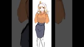 [ILLUSTRATION] Female Norae (me) #2 | OC | Timelapse Process #shorts