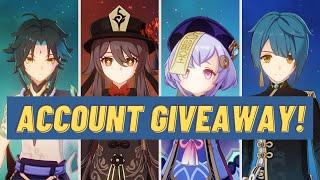 Genshin Impact Account Giveaway | Xiao, Hu Tao, Qiqi, Xingqiu and more